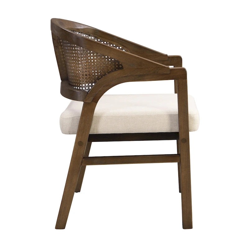 Cane Upholstered Dining Chair (Set of 2)