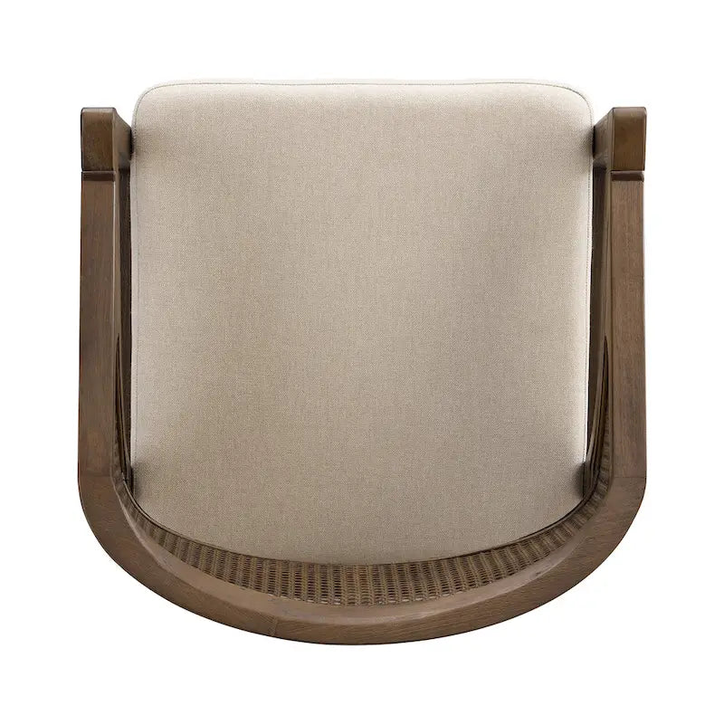 Cane Upholstered Dining Chair (Set of 2)