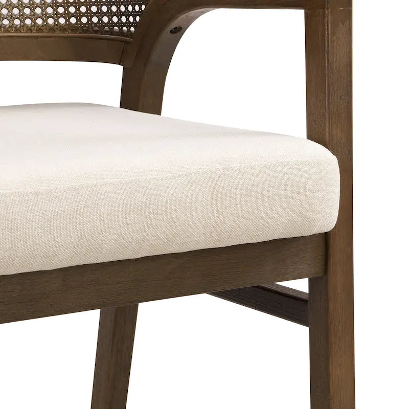 Cane Upholstered Dining Chair (Set of 2)