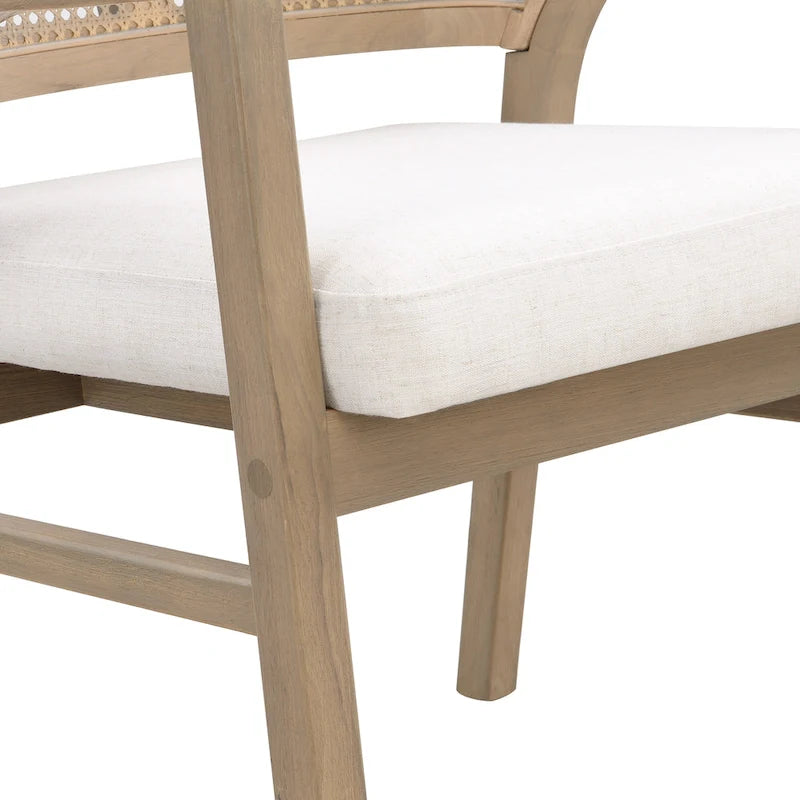 Cane Upholstered Dining Chair (Set of 2)