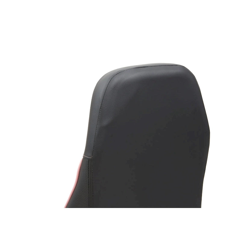 Black Faux Leather Reclining Gaming Chair by