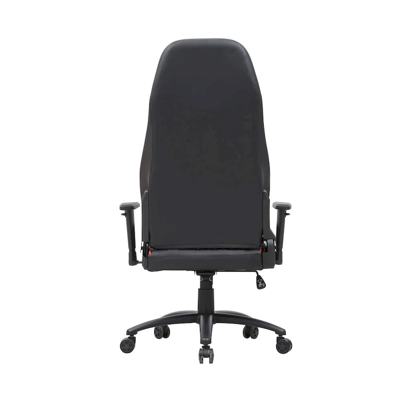 Black Faux Leather Reclining Gaming Chair by