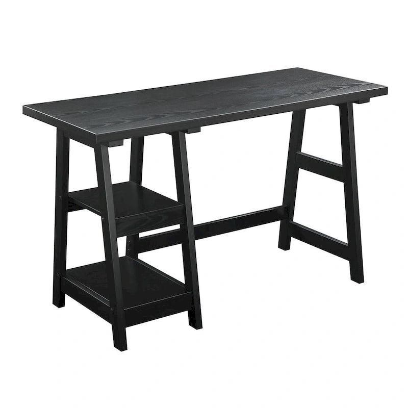 Convenience Designs2Go Trestle Desk with Shelves