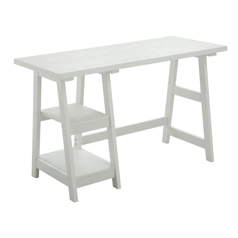 Convenience Designs2Go Trestle Desk with Shelves
