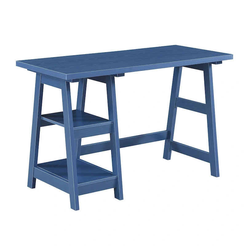Convenience Designs2Go Trestle Desk with Shelves