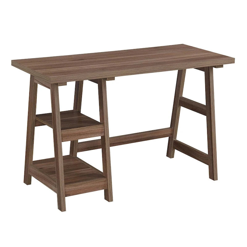 Convenience Designs2Go Trestle Desk with Shelves