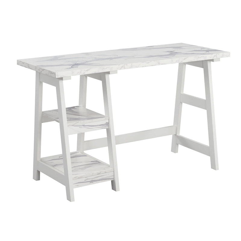 Convenience Designs2Go Trestle Desk with Shelves