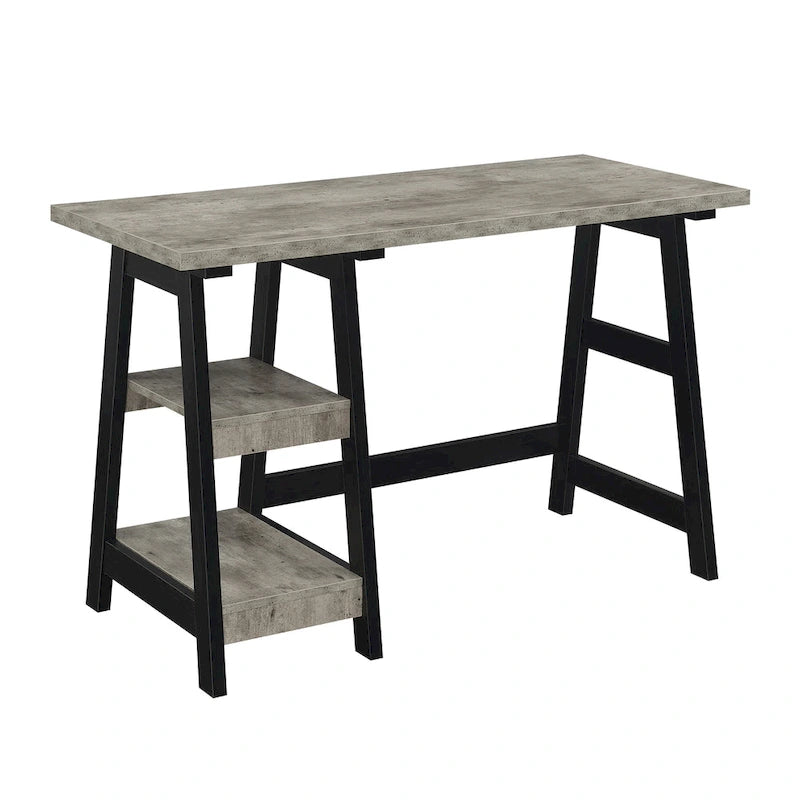 Convenience Designs2Go Trestle Desk with Shelves