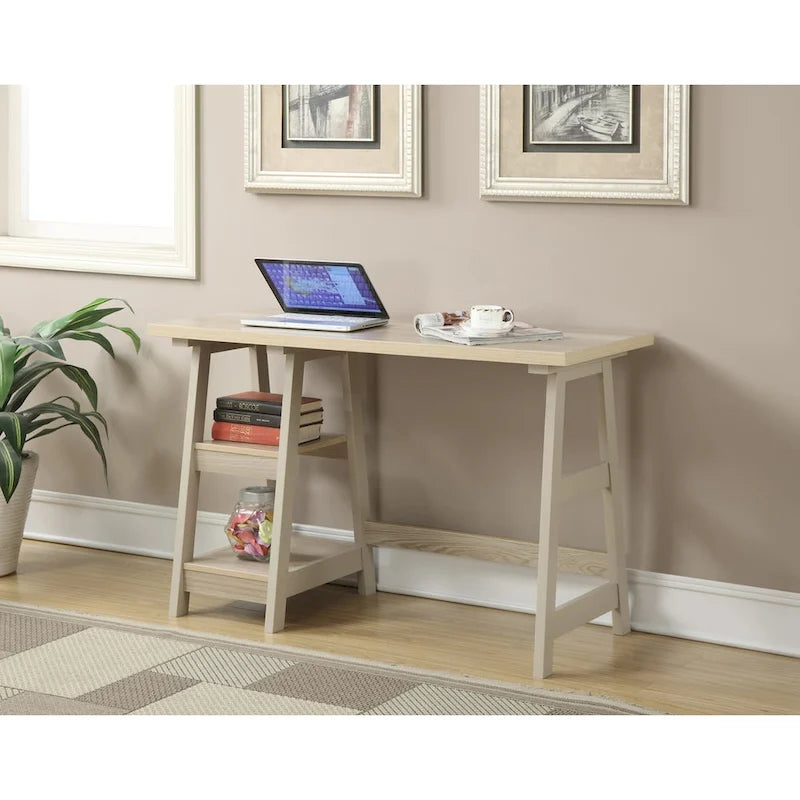 Convenience Designs2Go Trestle Desk with Shelves