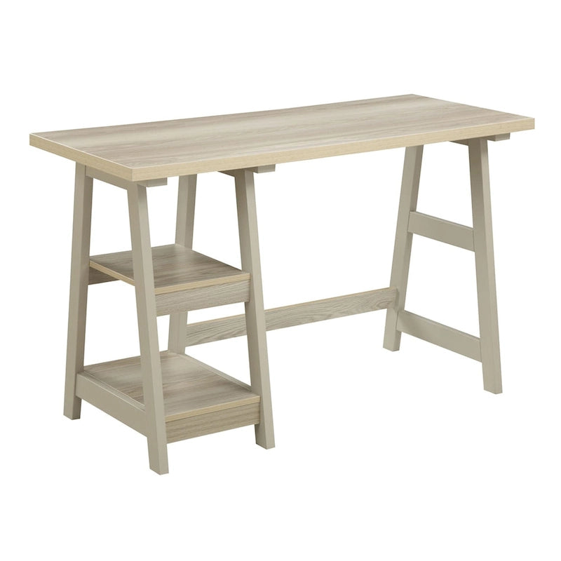 Convenience Designs2Go Trestle Desk with Shelves
