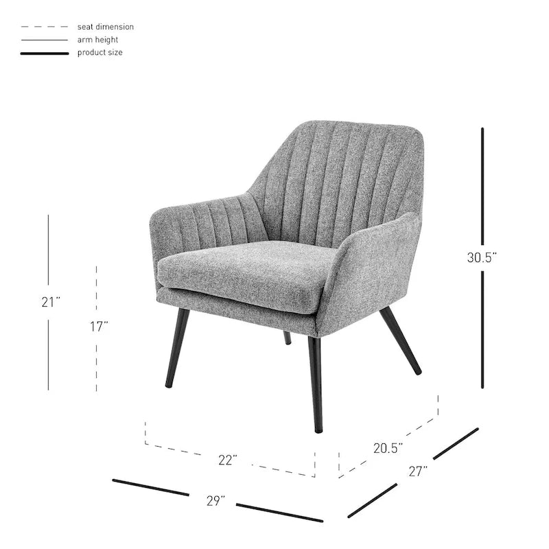 Fabric Accent Arm Chair