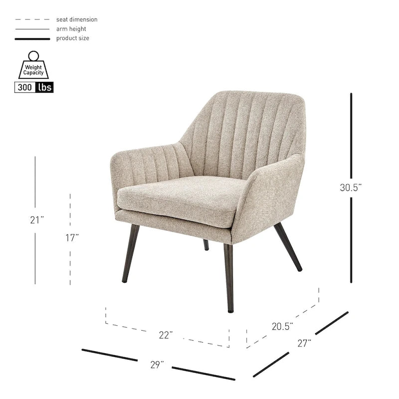 Fabric Accent Arm Chair
