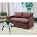Reversible 5.1 inches Foam Fabric Loveseat and Sofa Bed