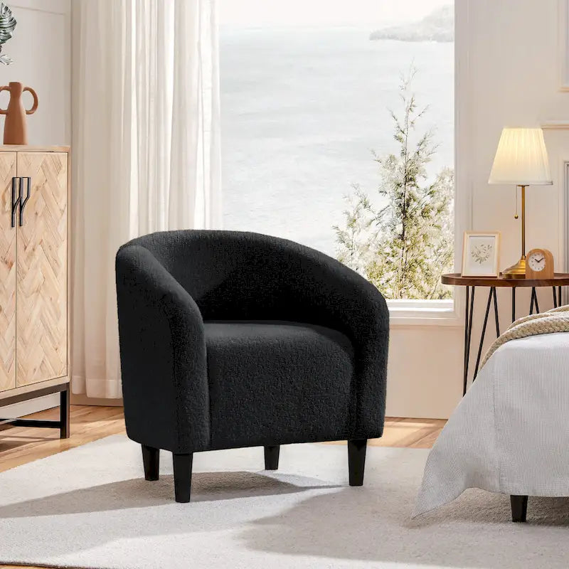 Club Chair Accent Barrel Chair Upholstered Arm Chair
