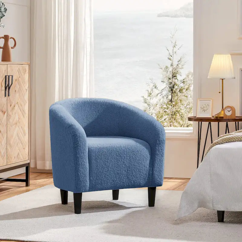 Club Chair Accent Barrel Chair Upholstered Arm Chair