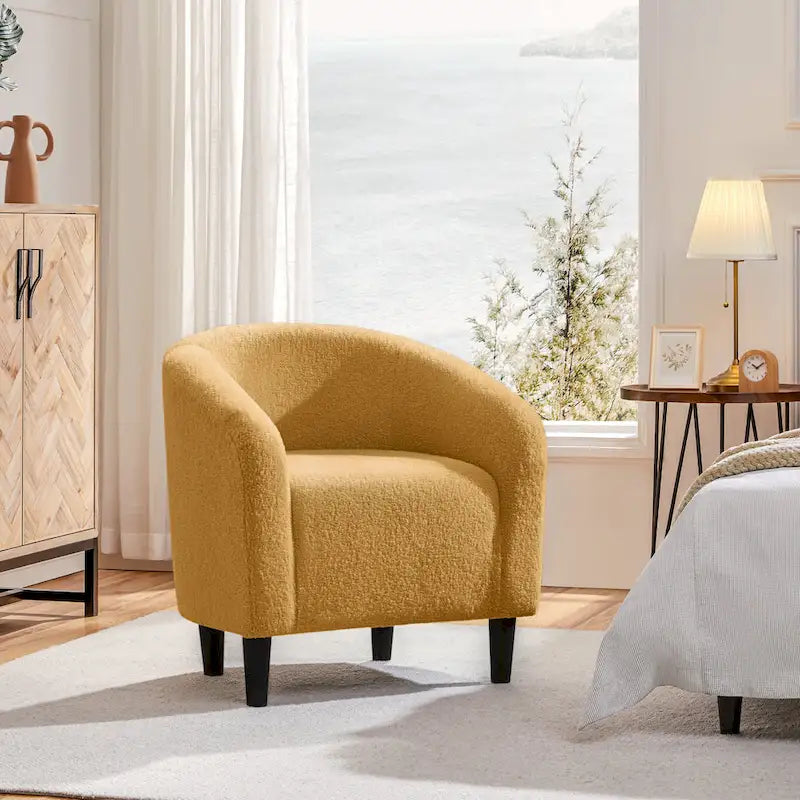 Club Chair Accent Barrel Chair Upholstered Arm Chair