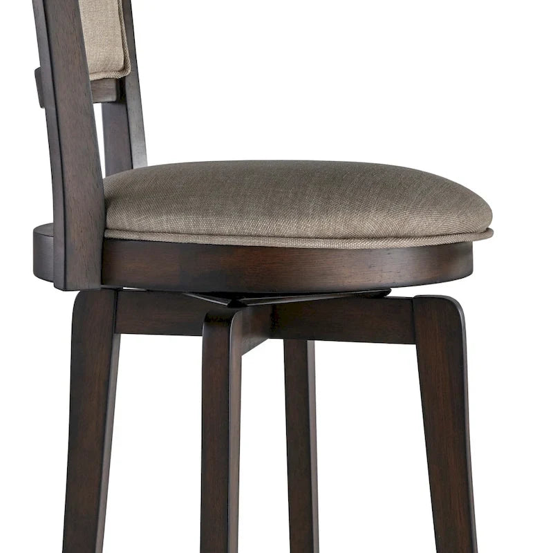 French Country 24-inch Counter Height Swivel Bar Stool