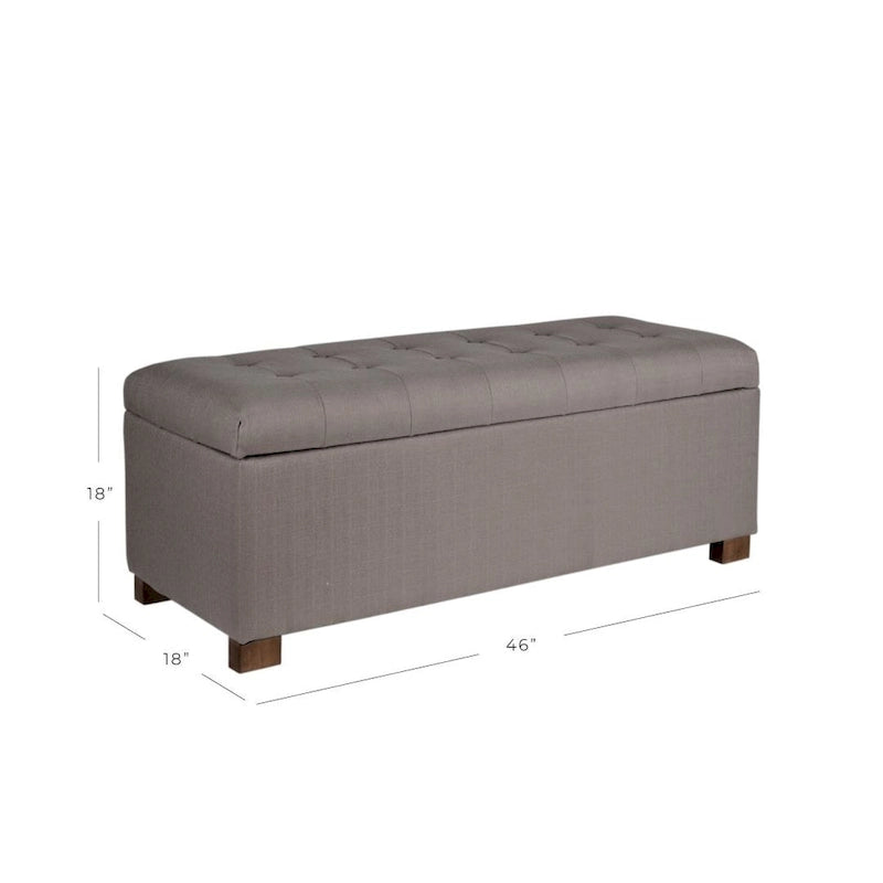 Porch & Den Tufted Storage Bench