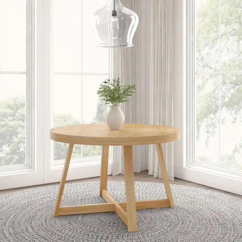 Classic Solid Wood Round Dining Table - 47