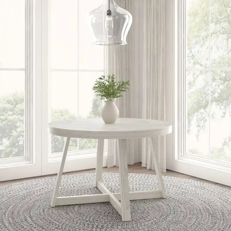 Classic Solid Wood Round Dining Table - 47
