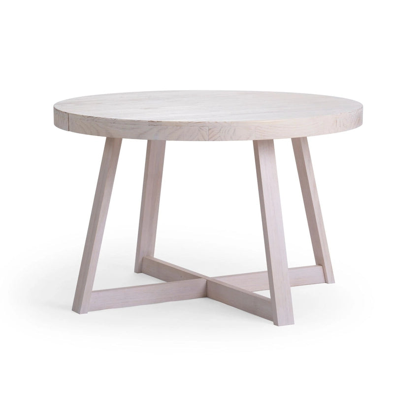 Classic Solid Wood Round Dining Table - 47