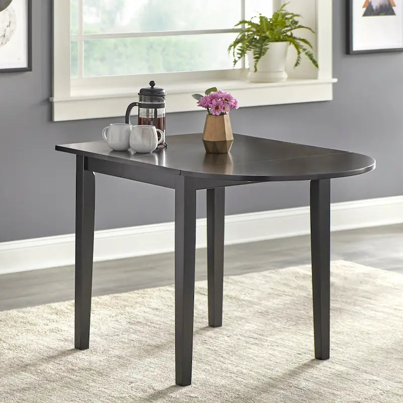 Country Cottage Solid Wood Drop-Leaf Dining Table