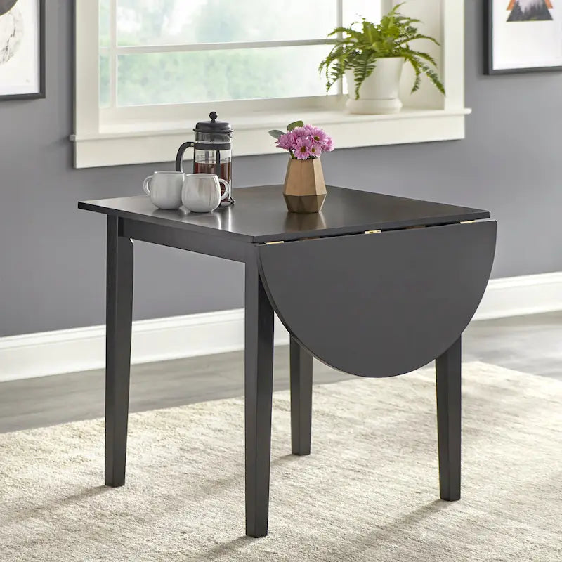 Country Cottage Solid Wood Drop-Leaf Dining Table