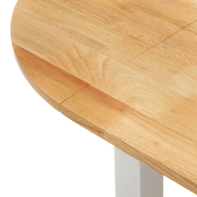 Country Cottage Solid Wood Drop-Leaf Dining Table