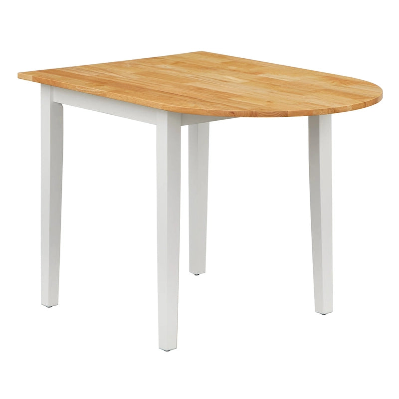 Country Cottage Solid Wood Drop-Leaf Dining Table