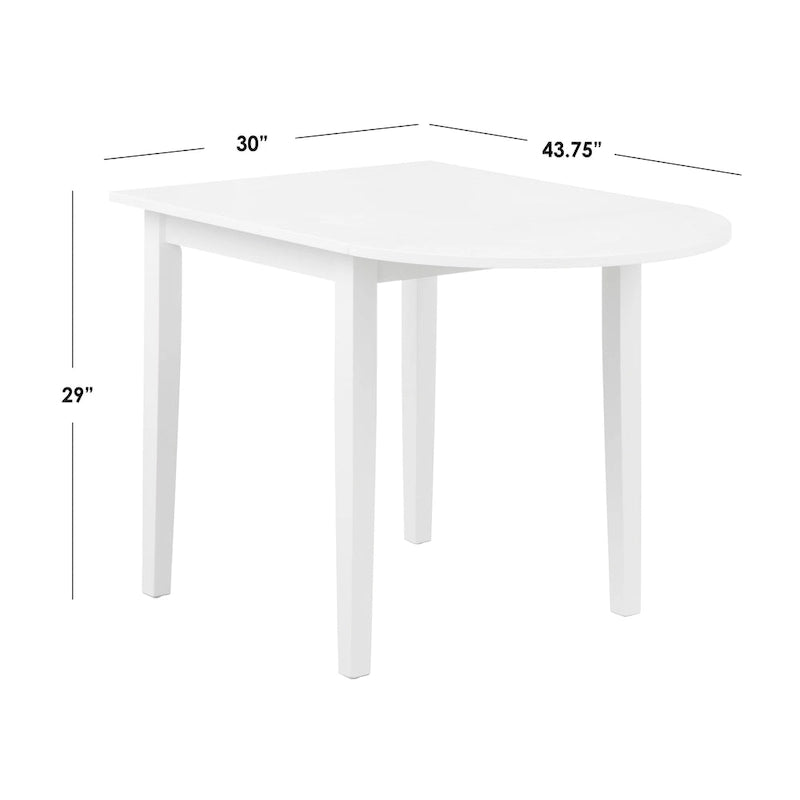 Country Cottage Solid Wood Drop-Leaf Dining Table