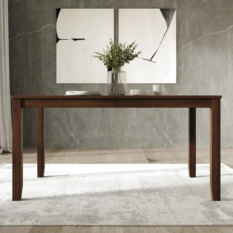 Minimalist Timeless Wooden Dining Table - N/A