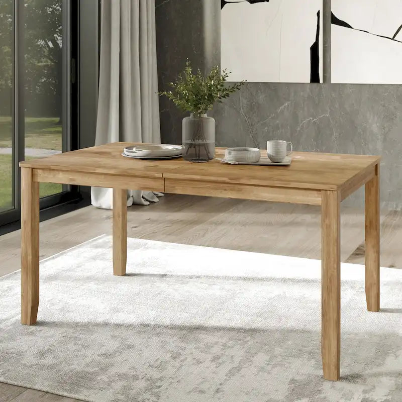 Minimalist Timeless Wooden Dining Table - N/A