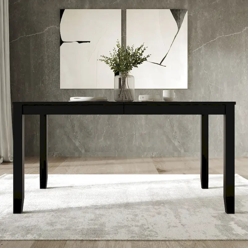 Minimalist Timeless Wooden Dining Table - N/A