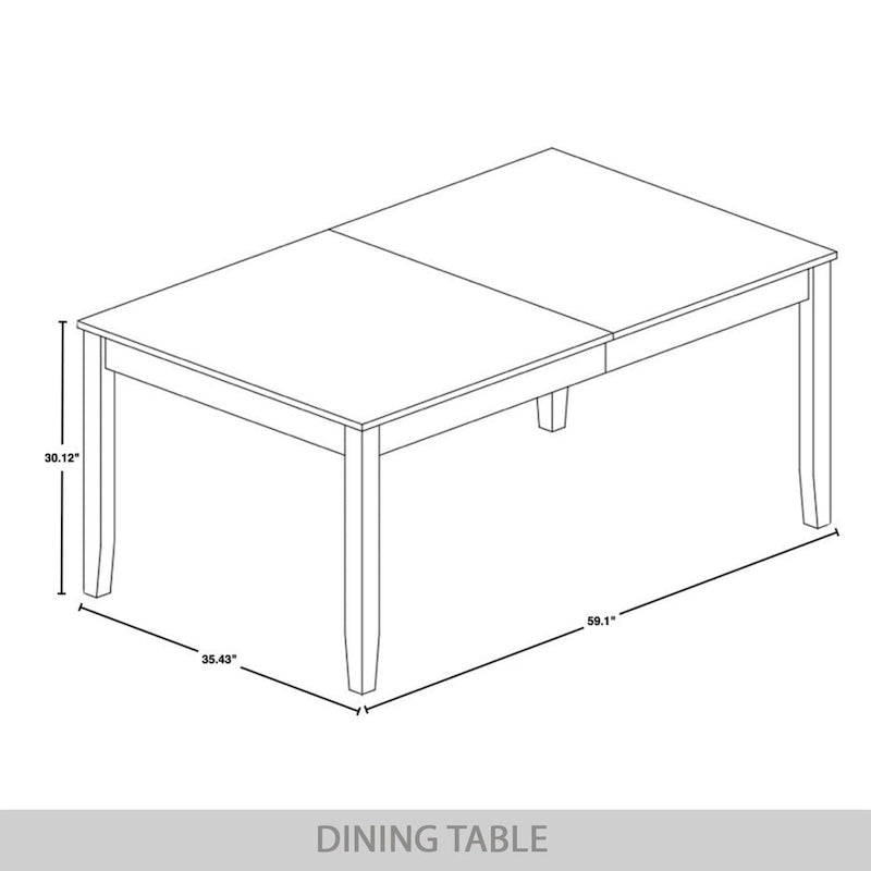 Minimalist Timeless Wooden Dining Table - N/A