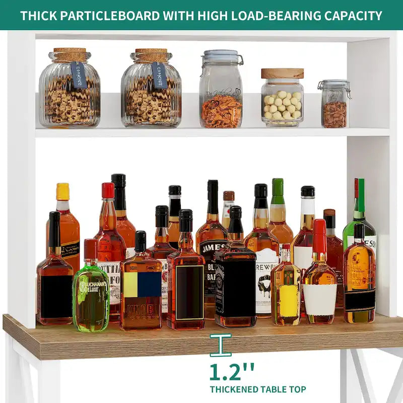 5 Tier Kitchen Bakers Rack with Storage Shelves Microwave Oven Stand Kitchen Shelf Organizer