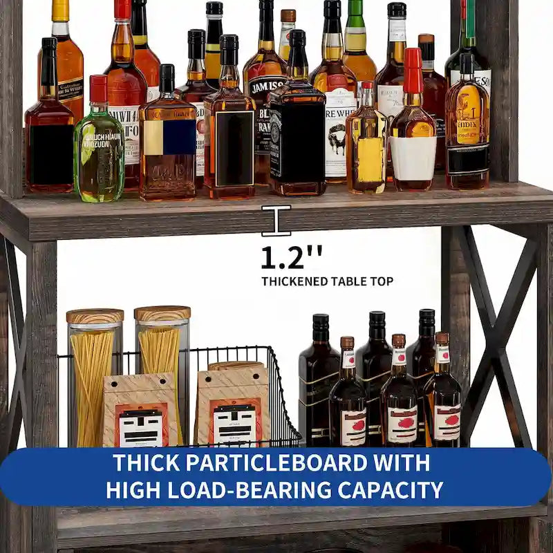 5 Tier Kitchen Bakers Rack with Storage Shelves Microwave Oven Stand Kitchen Shelf Organizer