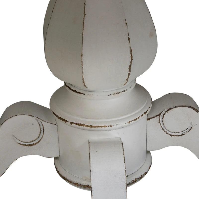 Round Pedestal Dining Table with Expandable Leaves - 2 Finishes