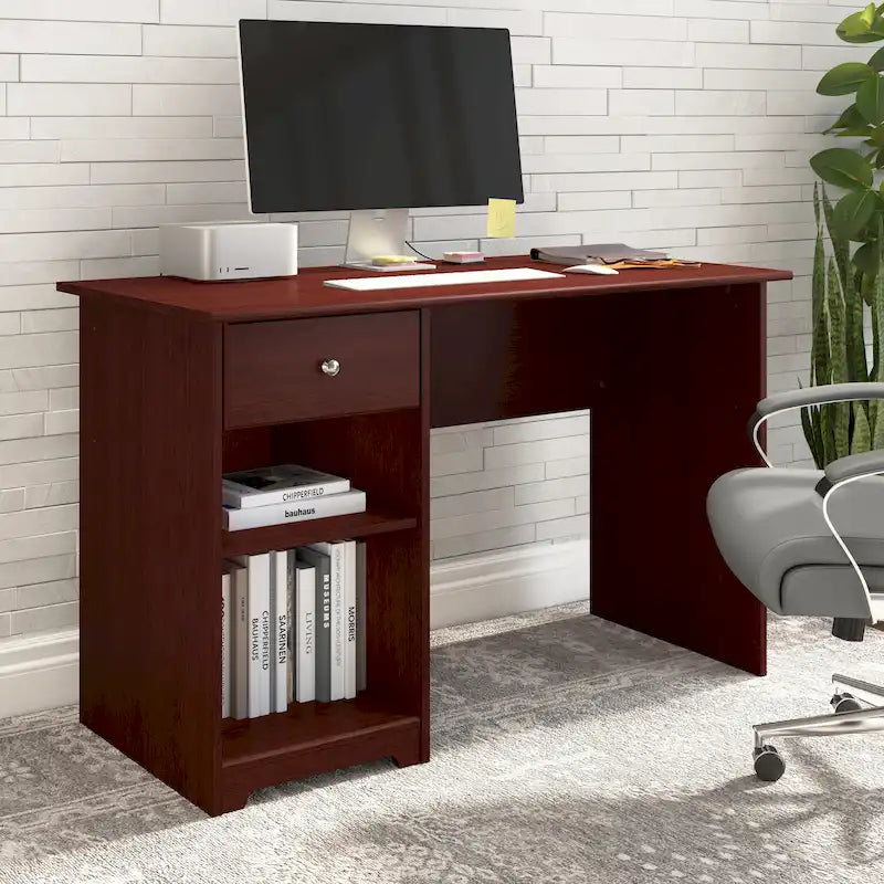 48W Computer Desk with Storage by