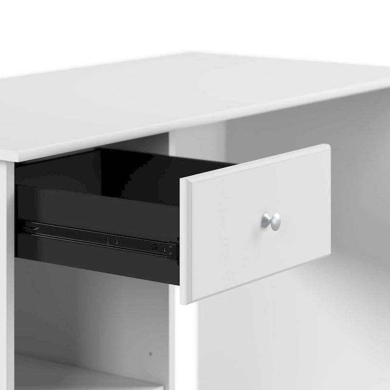 48W Computer Desk with Storage by