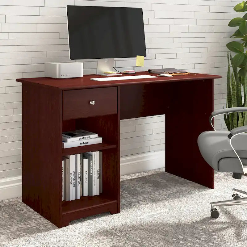 48W Computer Desk with Storage by