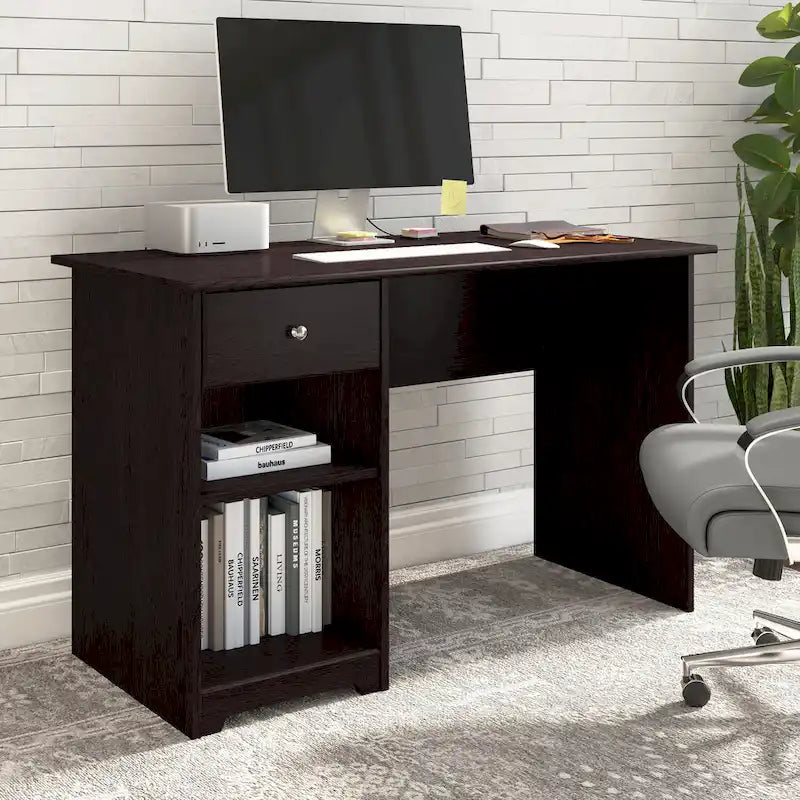 48W Computer Desk with Storage by