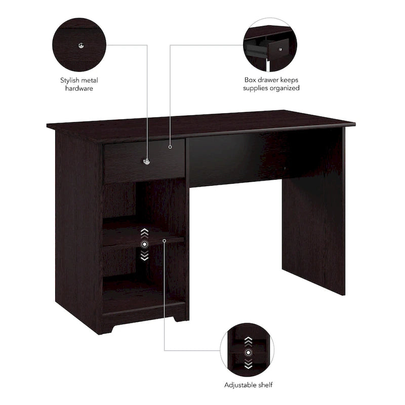 48W Computer Desk with Storage by