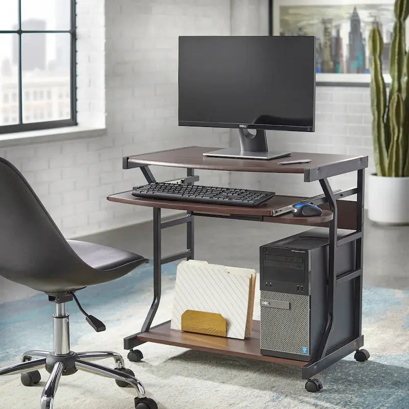 Rolling Computer Desk Cart