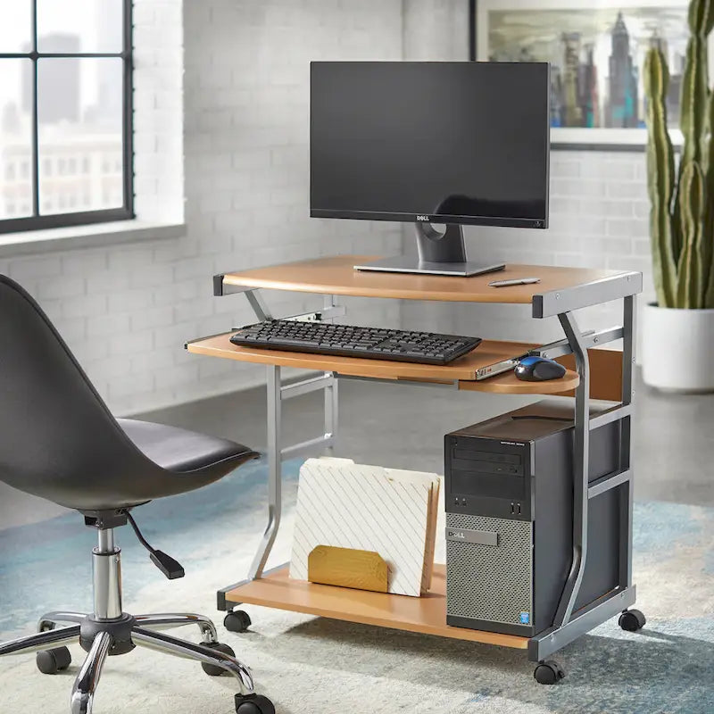 Rolling Computer Desk Cart