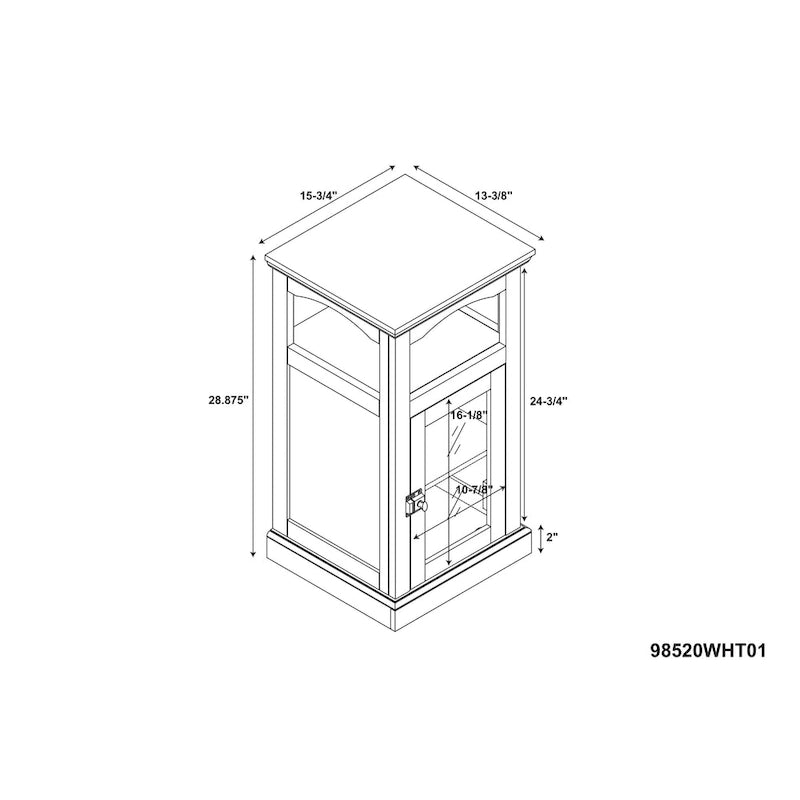 White Storage Cabinet