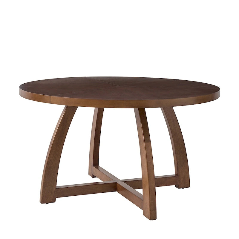 Mid-century Modern 54 Solid Wood Round Dining Table