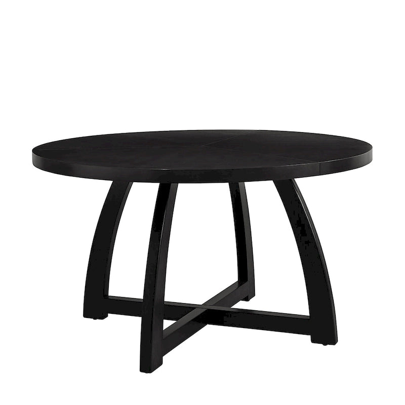 Mid-century Modern 54 Solid Wood Round Dining Table