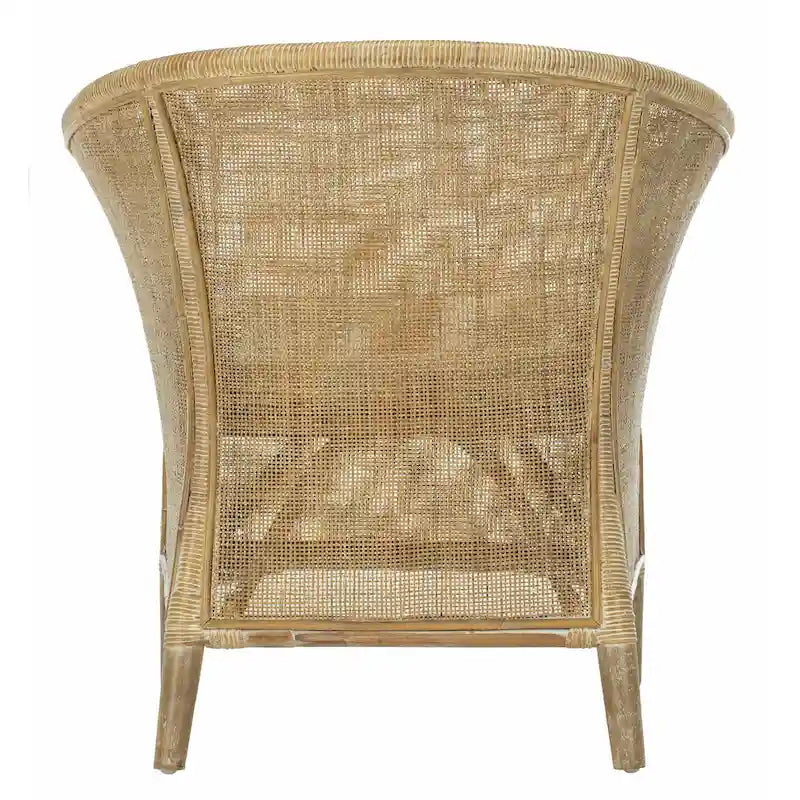 Rattan Arm Chair Washed - 31.5 x 29.9 x 25.6 - 30Wx26Dx32H