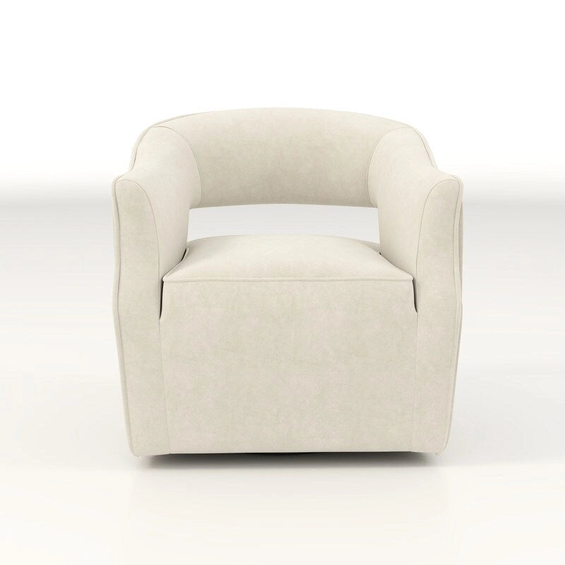 Modern Glam Velvet 360 Degree Swivel Open-Back Accent Armchair Set of 2