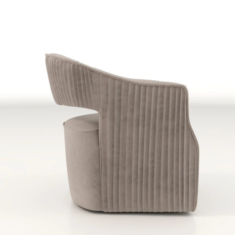 Modern Glam Velvet 360 Degree Swivel Open-Back Accent Armchair Set of 2
